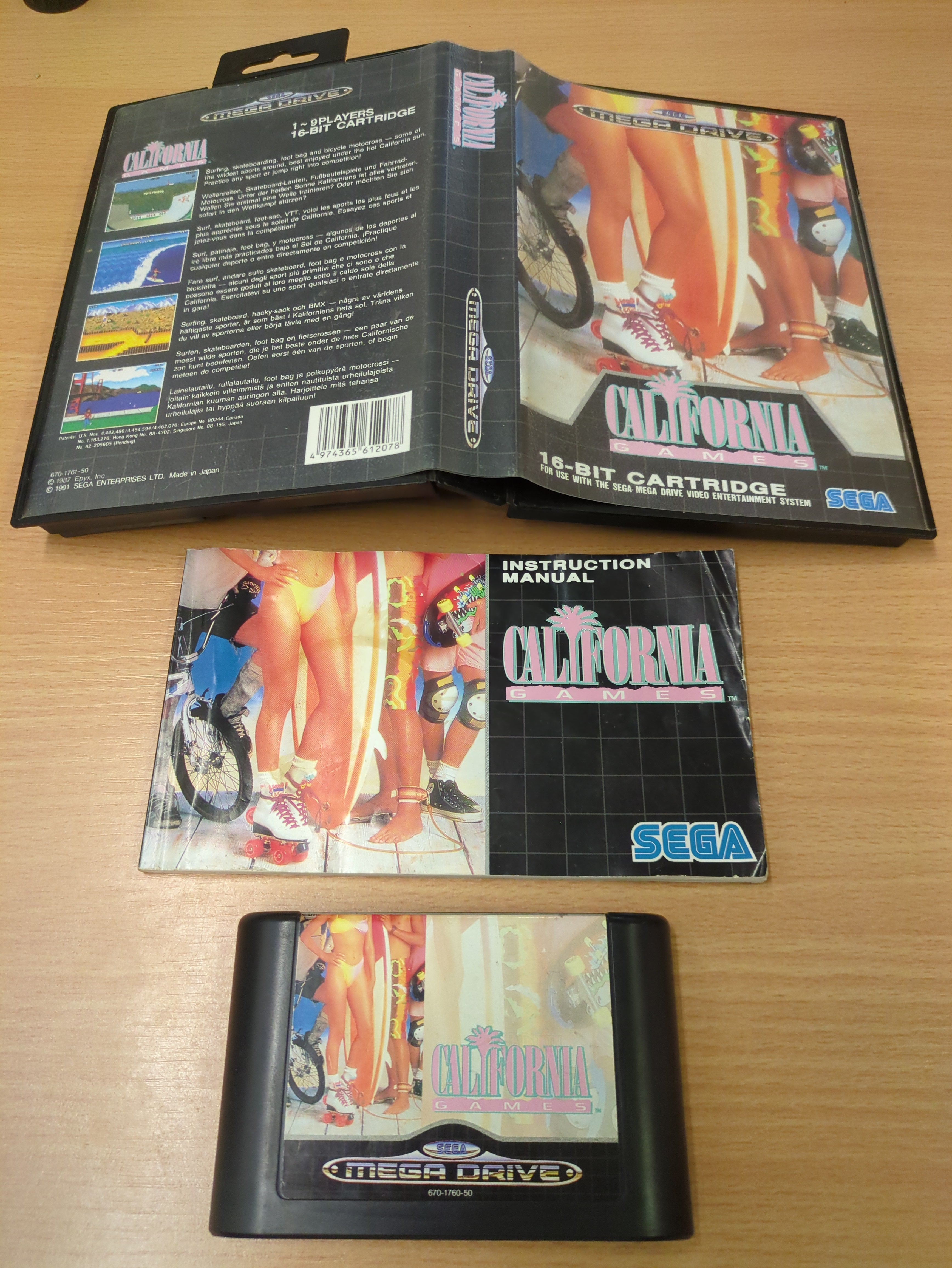 California Games Sega Mega Drive California Games Sega Mega Drive